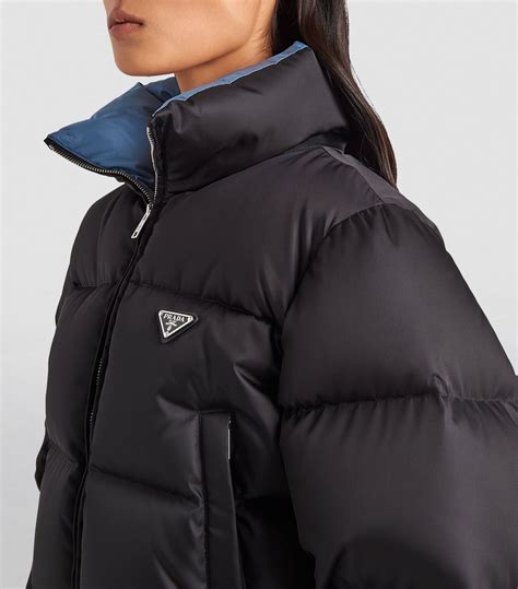 prada puffer jacket women|prada cropped cashmere down jacket.